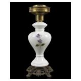 Porcelain Table Lamp with Floral Design