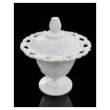 Indiana Glass Harvest Grape Open Lace Compote