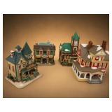 Lemax Caddington Village Houses Set of 4