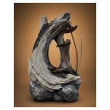 Media Driftwood Style and Metal Sculpture