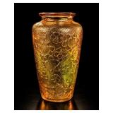 Vintage Marigold Carnival Glass Vase