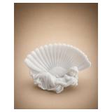 Westmoreland Milk Glass Lounging Woman Fan
