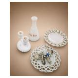 Milk Glass Decor and Tableware