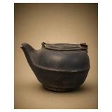 Cast Iron Teapot with Handle and Lid