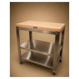 John Boos Stainless Steel Kitchen Cart