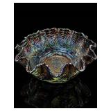 Fenton Persian Medallion Amethyst Glass Bowl