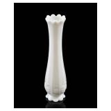 Westmoreland Milk Glass Paneled Grape Vase