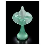Fenton Sea Mist Satin Jack-in-the-Pulp it Vase