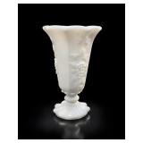 Westmoreland Glass Paneled Grape Milk Glass Vase