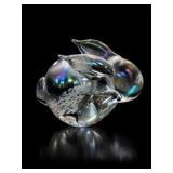 Vintage Albert E. Price Glass Rabbit Figurine