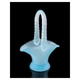 Westmoreland Satin Blue Glass Basket