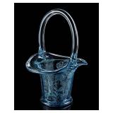 Fenton Art Glass Butterfly and Berry Basket