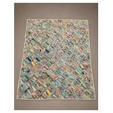 Hand-Pieced 1960s Patchwork Quilt