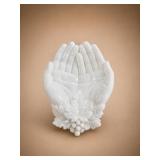 Westmoreland Queen Victoria Hands Milk Glass