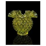 Fenton Hobnail Art Glass Rose Bowl Vase