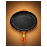 Le Creuset Orange Oval Griddle Pan