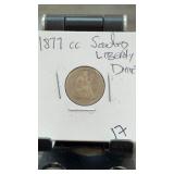 1877-CC Seated Liberty Dime