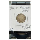 1914 Philadelphia Barber Dime