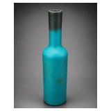 Large Turquoise Terracotta Bottle Vase