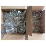 Clear Glass Drinkware Lot