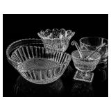 Crystal Serving Bowls and Mixed Glass Dishes
