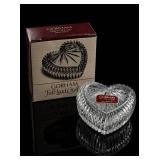 Gorham Full Lead Crystal Heart Box