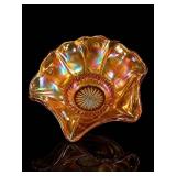 Fenton Marigold Carnival Glass Orange Tree Bowl