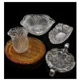 Pressed and Cut Glass Tableware Group