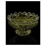 Fenton Hobnail Colonial Green Candle Bowl