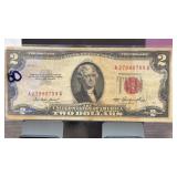 1953 Red Seal $2 United States Note