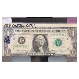 1974 $1 Federal Reserve Off Center Cut