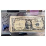 12 Silver Certificate $1 Notes