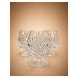 Gorham Crystal Cherrywood Clear Brandy Glasses