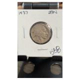 1937 Buffalo Nickel, 5 Cents