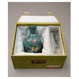 Chinese Cloisonne Miniature Vase with Box