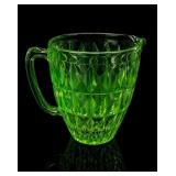 Jeanette Windsor Uranium Glass Pitcher