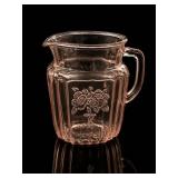 Anchor Hocking Mayfair Open Rose Pink Pitcher