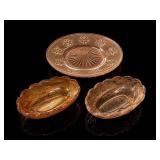 Amber Depression Glass Dishes and Plates