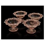 Anchor Hocking Old Colony Pink Pedestal Bowls