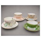 English Bone China Teacup Saucer Lot