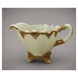 Porcelain Creamer With Gold Accents