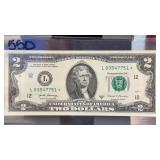 Series 2007a US $2 Federal Reserve Star Note