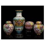 Cloisonne Enamel Vases and Jars