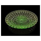 Jeannette Windsor Uranium Glass Oval Bowl