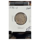 1935-S Buffalo Nickel, Five Cents