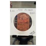 1 oz .999 Fine Copper Bar Buffalo Design
