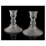 Duncan & Miller Sandwich Glass Candlesticks