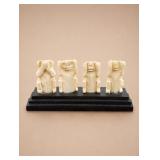Carved Miniature See No Evil Figurines