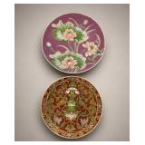 Two Decorative Asian Porcelain Plates