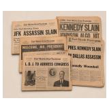 1963 Kennedy Assassination Newspapers